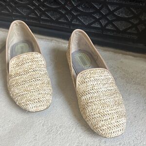 Women's Woven Slip-On Loafers - Cream